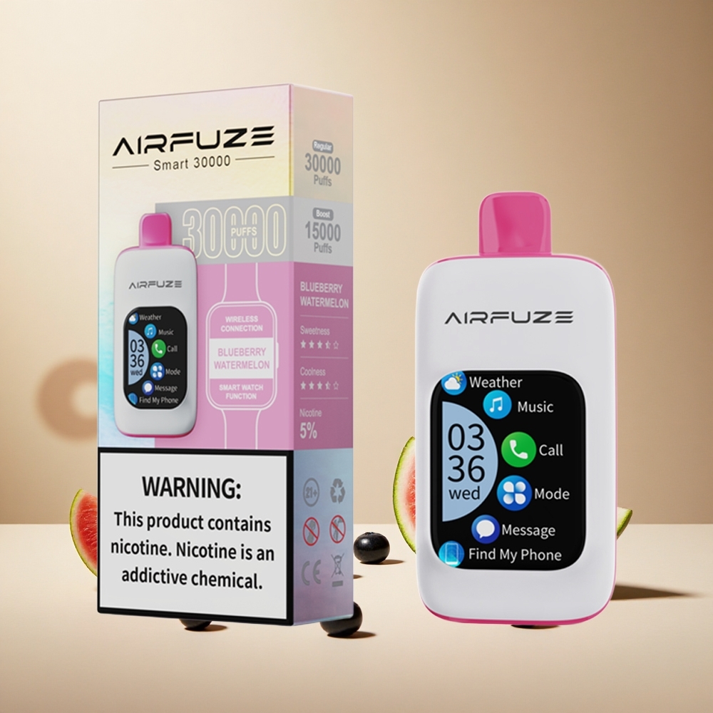 Blueberry Watermelon AirFuze Smart 30000 Puffs wholesale vapes Ireland 2.01\" Touch