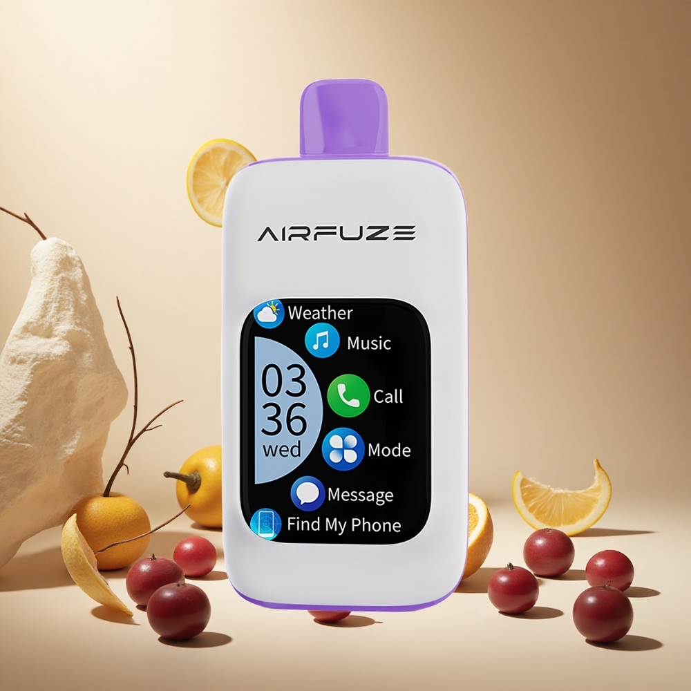 Grape Burst AirFuze Smart 30000 Puffs Disposable Vape wholesale vapes Ireland Touch Screen