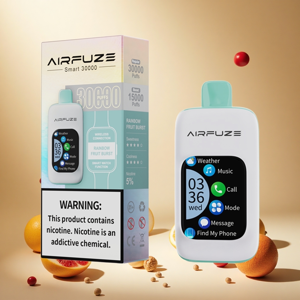 Rainbow Fruit Burst AirFuze Smart 30000 Puffs Disposable Vape wholesale vapes Ireland with 900mAh Battery