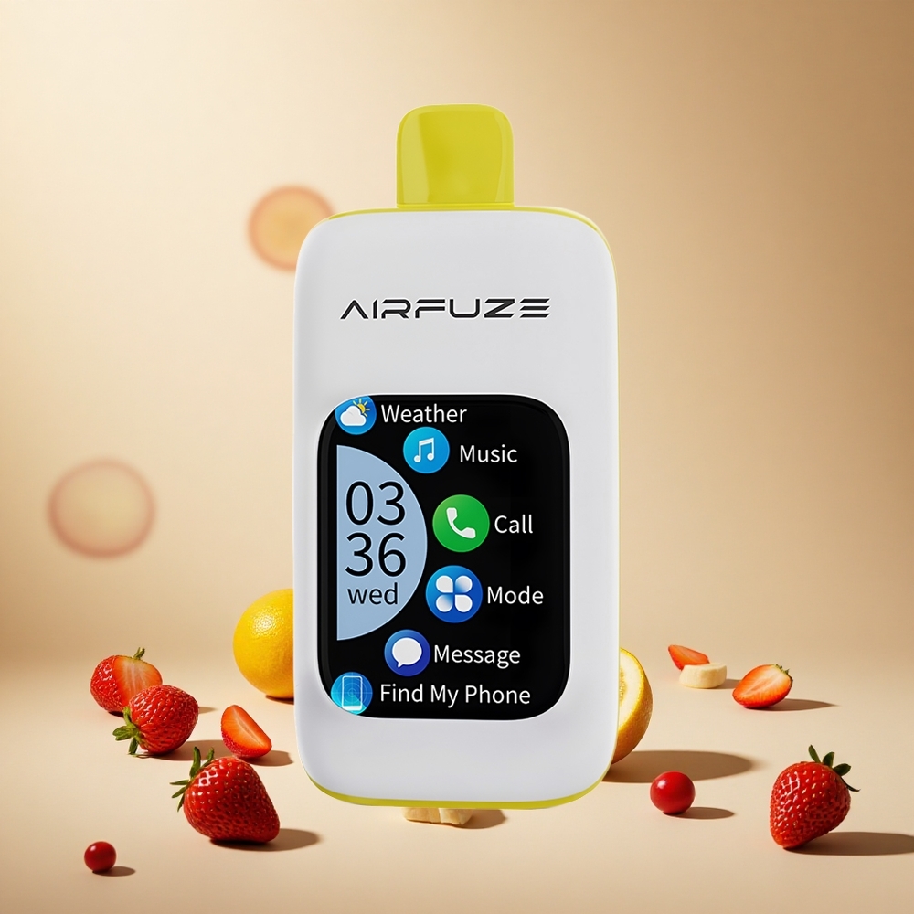 Strawberry Banana AirFuze Smart 30000 Puffs wholesale vapes Ireland Disposable Vape with Type-C