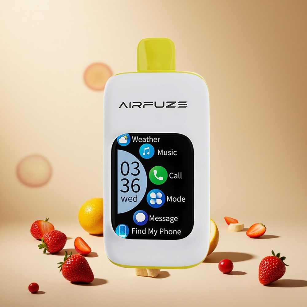 Strawberry Banana AirFuze Smart Pro 40000 Puffs wholesale vapes Ireland Rechargeable