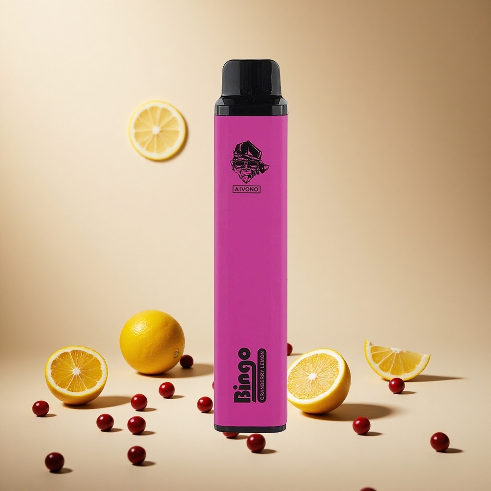 Cranberry Lemon Aivono AIM BINGO 4000 Puffs wholesale vapes Ireland 10mL Rechargeable