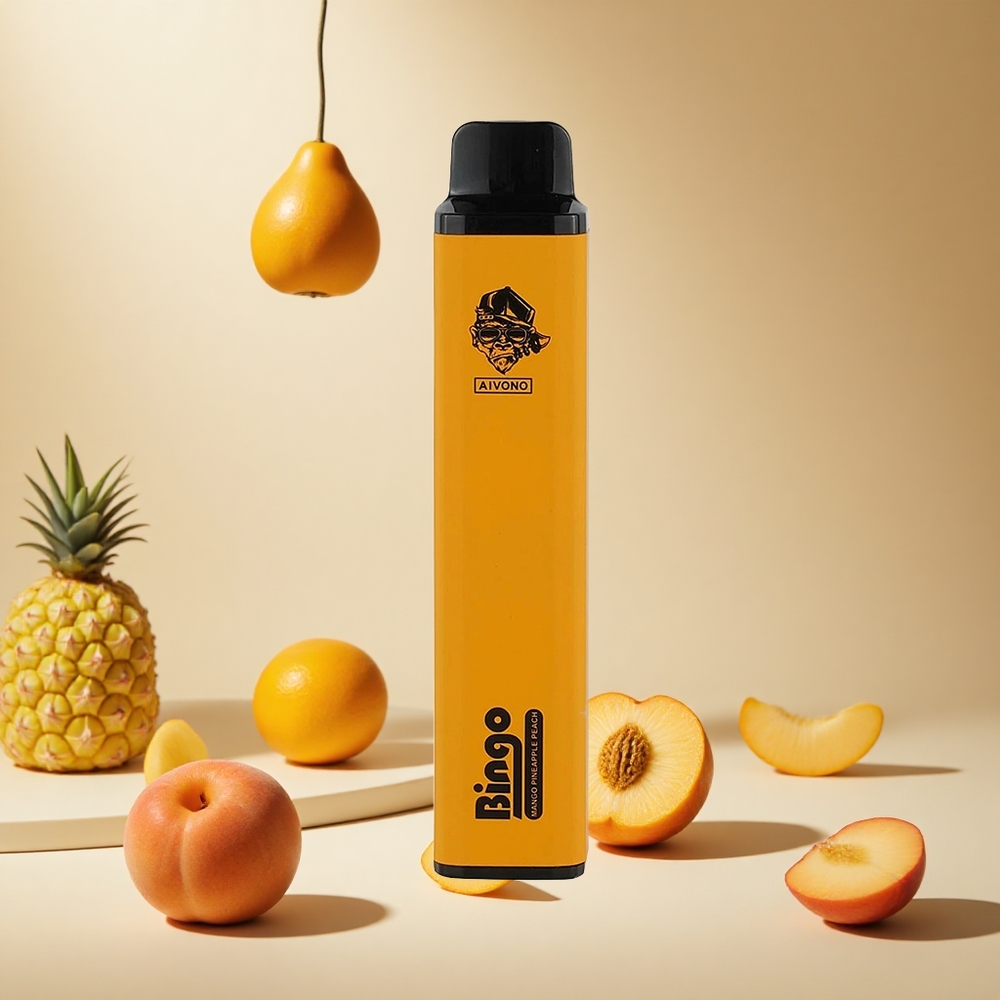 Pineapple Peach Aivono AIM BINGO 4000 Puffs wholesale vapes Ireland 1000mAh Rechargeable