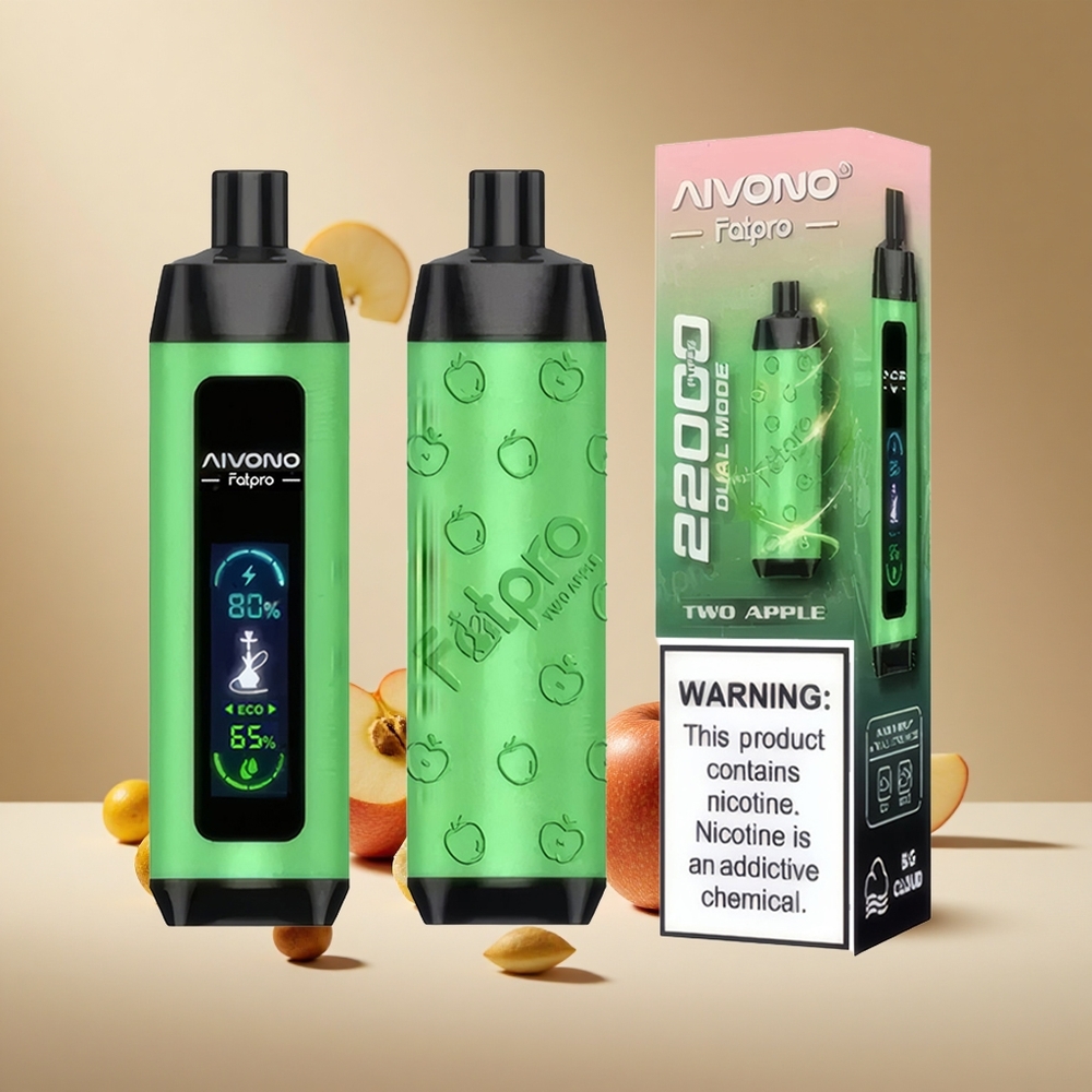 Two Apple Aivono AIM FATPRO 22000 Puffs wholesale vapes Ireland 28ml Rechargeable