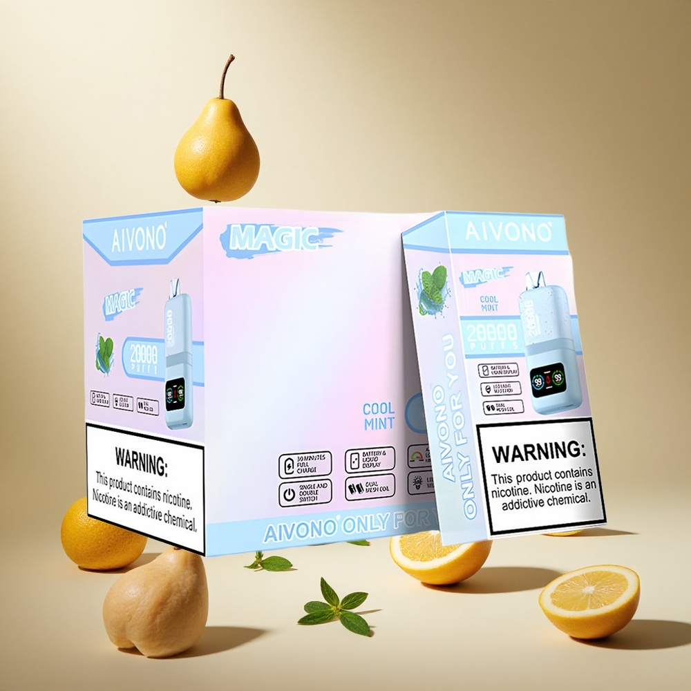 Cool Mint Aivono AIM MAGIC 20000 Puffs wholesale vapes Ireland Dual Mesh LCD