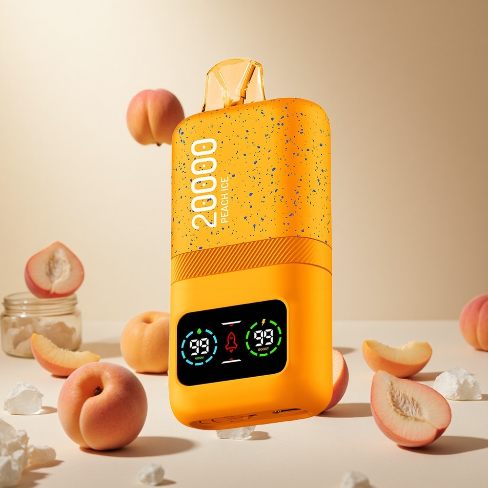 Peach Ice Aivono AIM MAGIC 20000 Puffs wholesale vapes Ireland Dual Mesh LCD