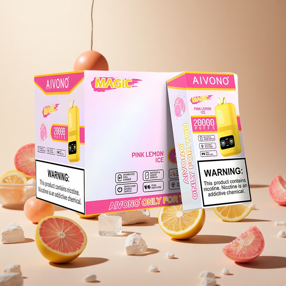 Pink Lemon Ice Aivono AIM MAGIC 20000 Puffs wholesale vapes Ireland Type-C Rechargeable