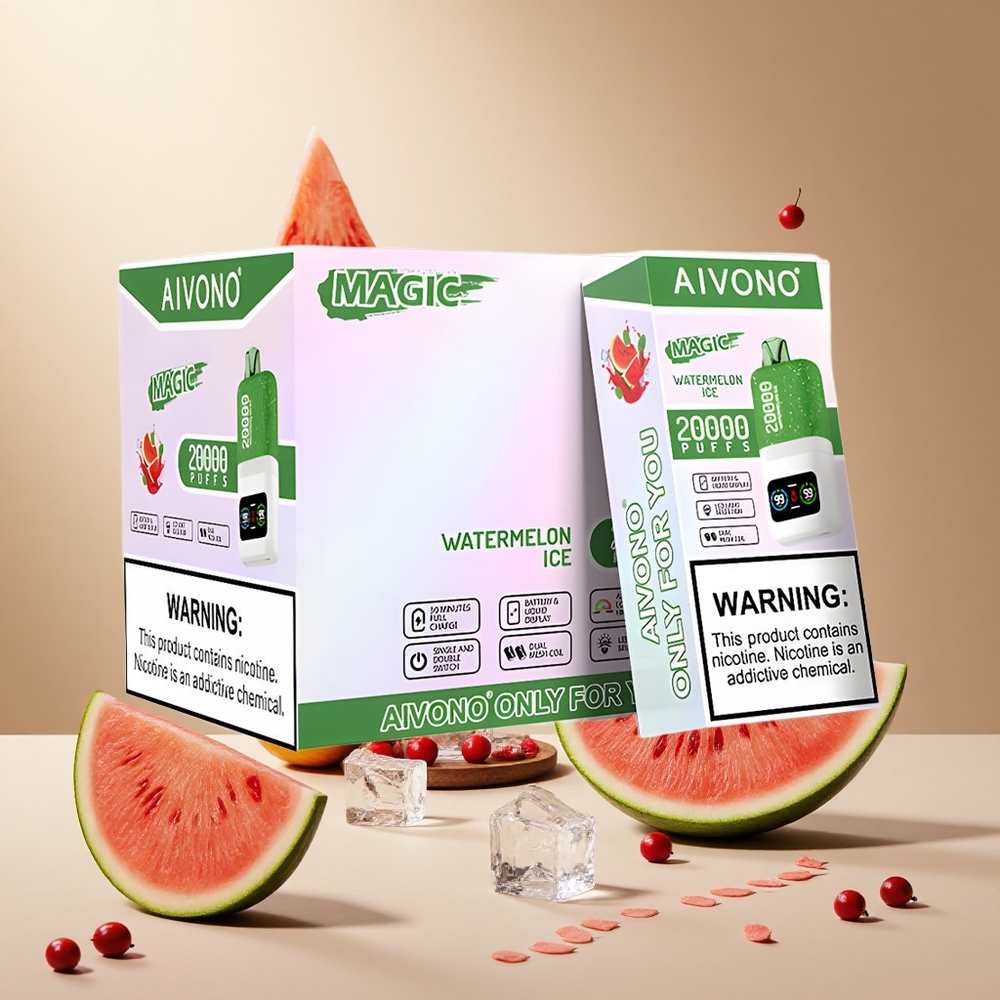Watermelon Ice Aivono AIM MAGIC 20000 Puffs wholesale vapes Ireland Dual Mesh Coils