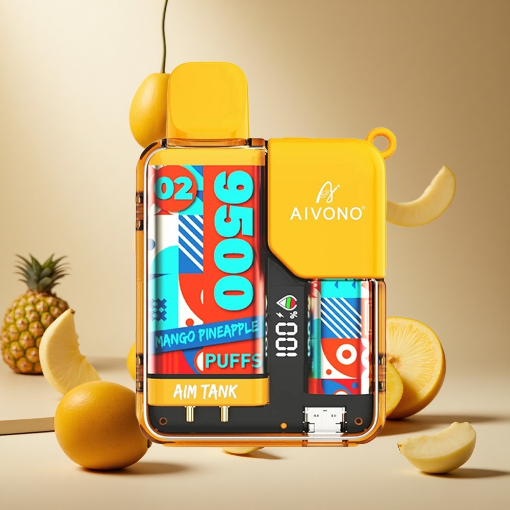 Mango Pineapple Aivono AIM-TANK 9500 Puffs wholesale vapes Ireland 18ml LCD