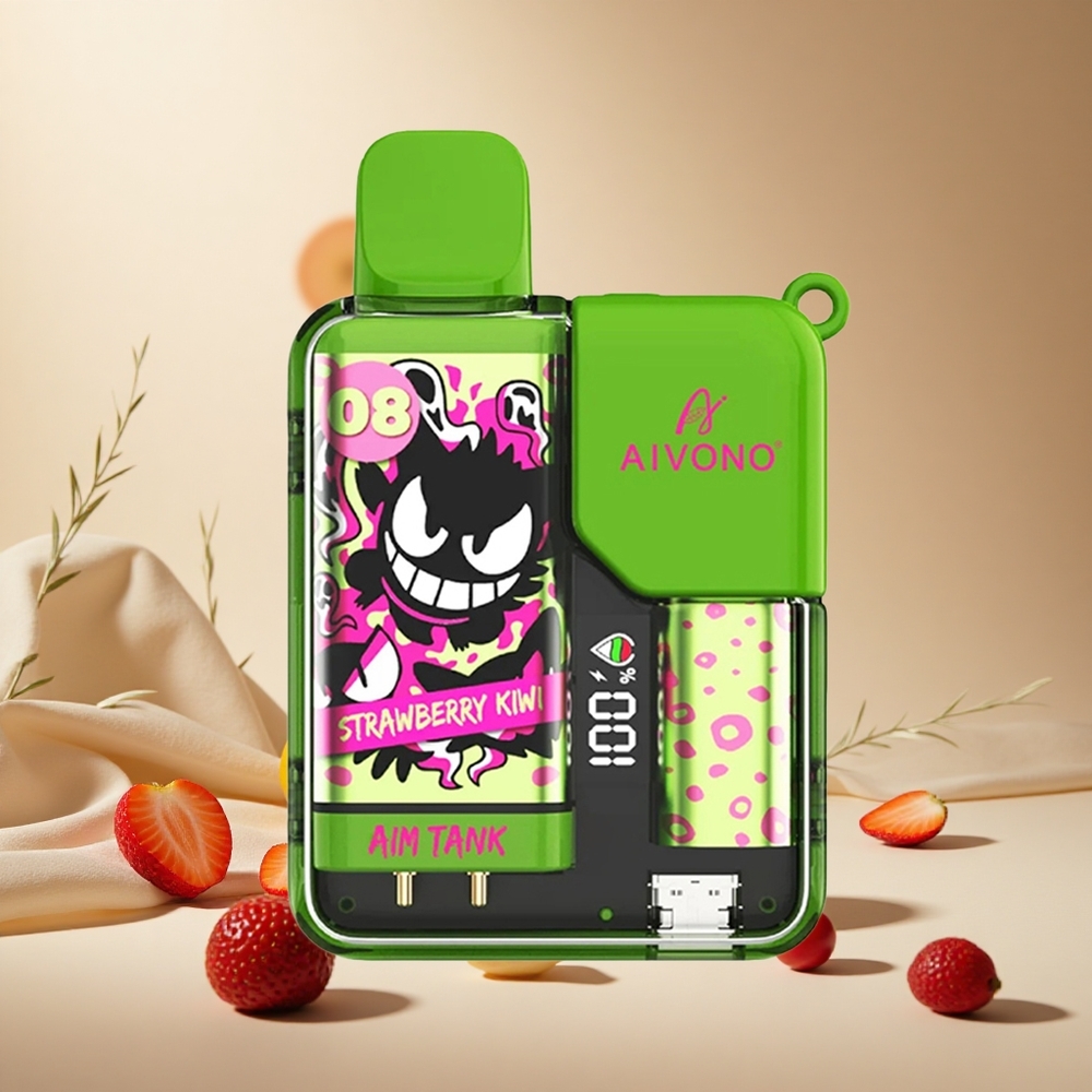 Strawberry Liwi Aivono AIM-TANK 9500 Puffs wholesale vapes Ireland 18ml LCD