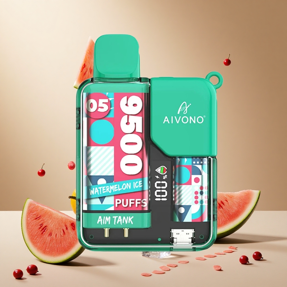 Watermelon Ice Aivono AIM-TANK 9500 Puffs wholesale vapes Ireland 18mL LCD