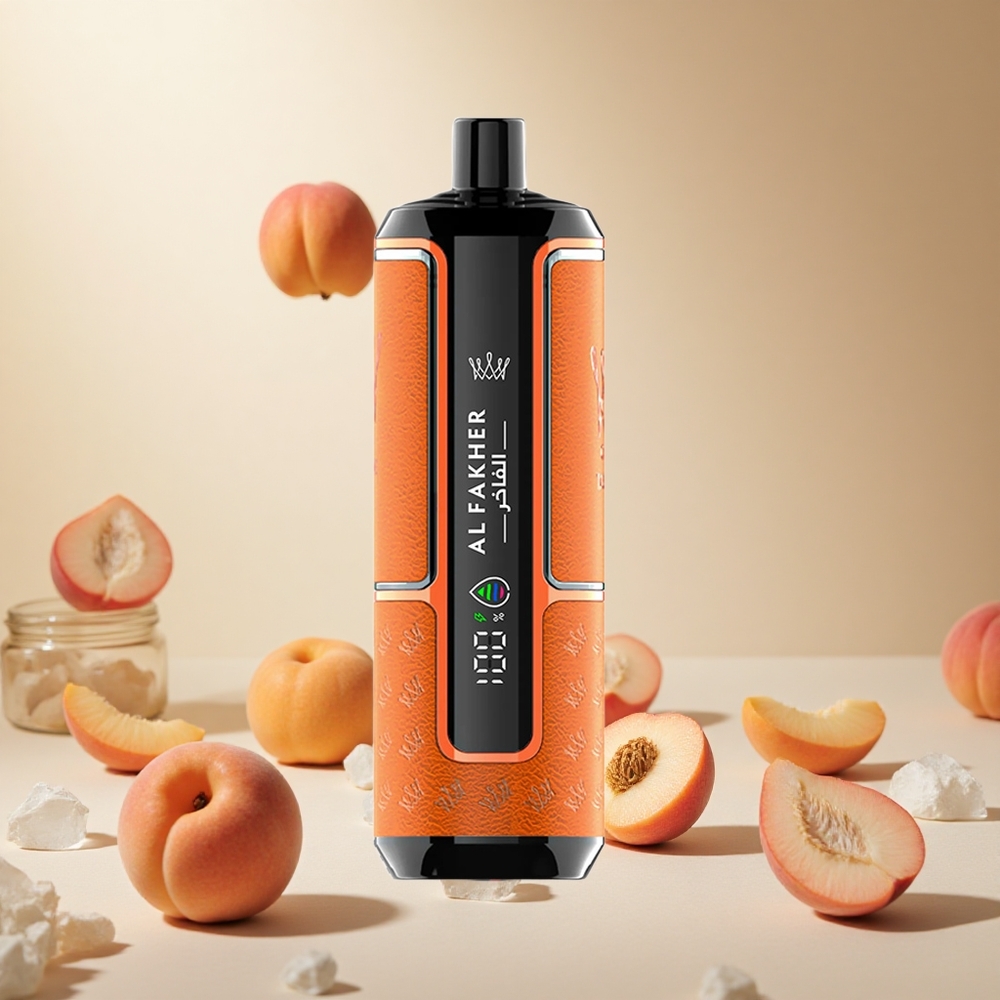 Peach Ice Al Fakher Crown Bar 15K Hypermax Disposable Vape Kit wholesale vapes Ireland 22ml DTL