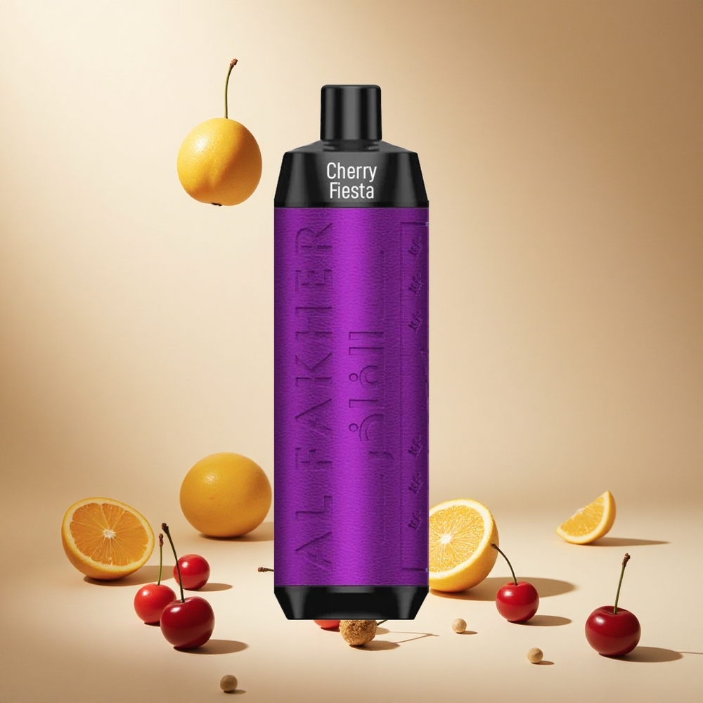 Cherry Fiesta Al Fakher Crown Bar 8000 wholesale vapes Ireland 18ml USB-C