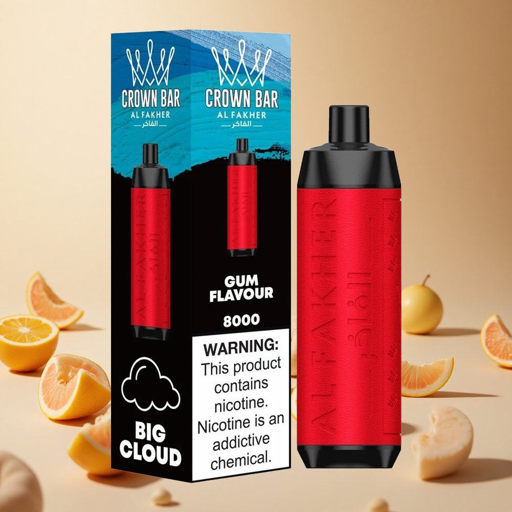 Gum Flavour Al Fakher Crown Bar 8000 wholesale vapes Ireland 18ml e-Liquid Capacity