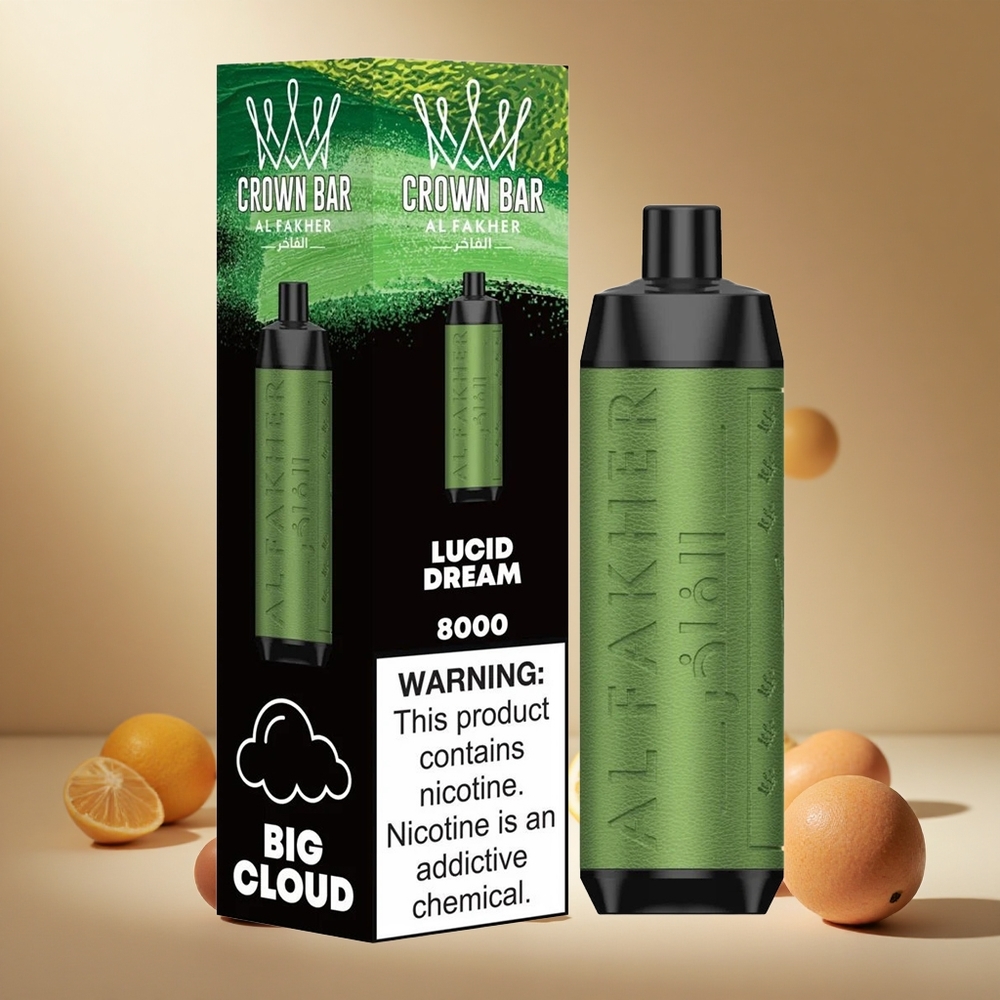 Lucid Dream Al Fakher Crown Bar 8000 wholesale vapes Ireland USB-C Charging