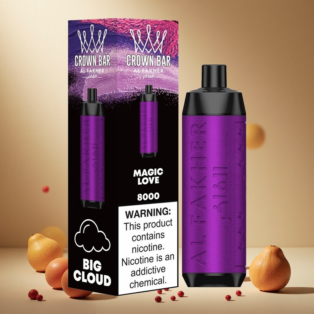 Magic Love Al Fakher Crown Bar 8000 wholesale vapes Ireland Crystal Disposable Vape 18ml