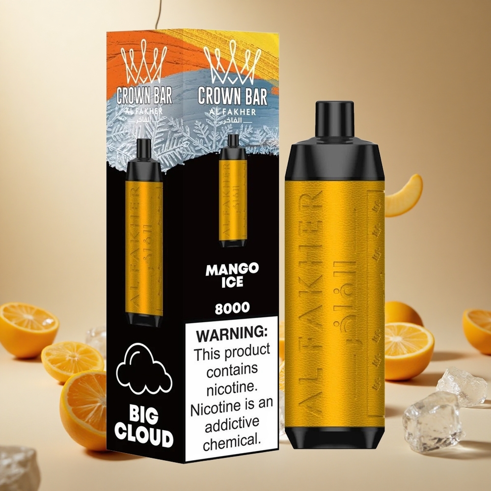 Mango Ice Al Fakher Crown Bar 8000 wholesale vapes Ireland Disposable Vape