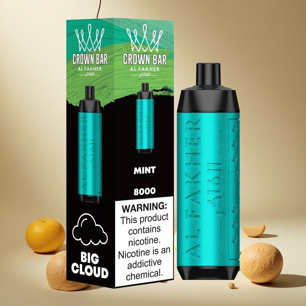 Mint Al Fakher Crown Bar 8000 wholesale vapes Ireland Crystal Disposable Vape