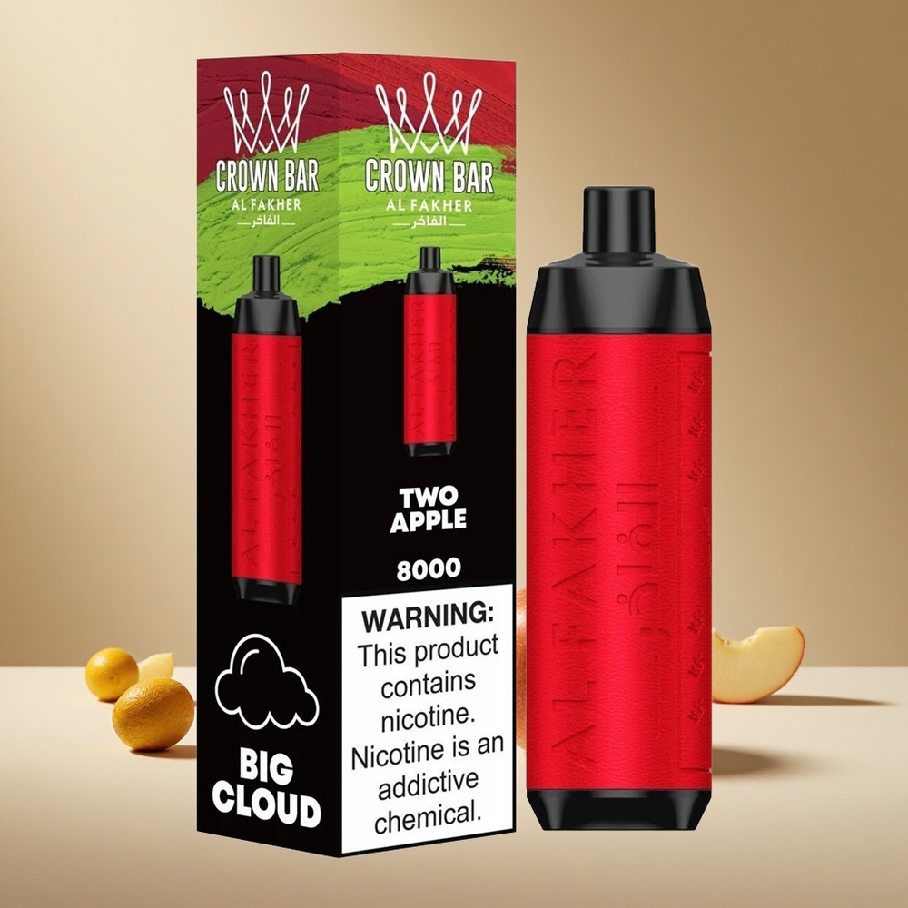Two Apple Al Fakher Crown Bar 8000 wholesale vapes Ireland 18ml USB-C