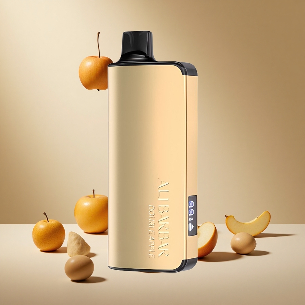 Double Apple Alibarbar Ingot 9000 Puffs wholesale vapes Ireland with LED Display