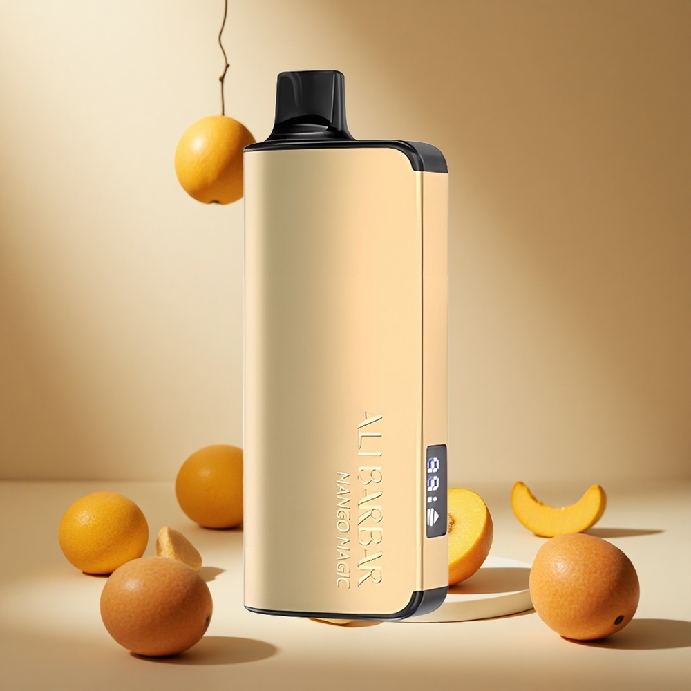 Mango Magic Alibarbar Ingot 9000 Puffs 22ml E-liquid wholesale vapes Ireland LED Display