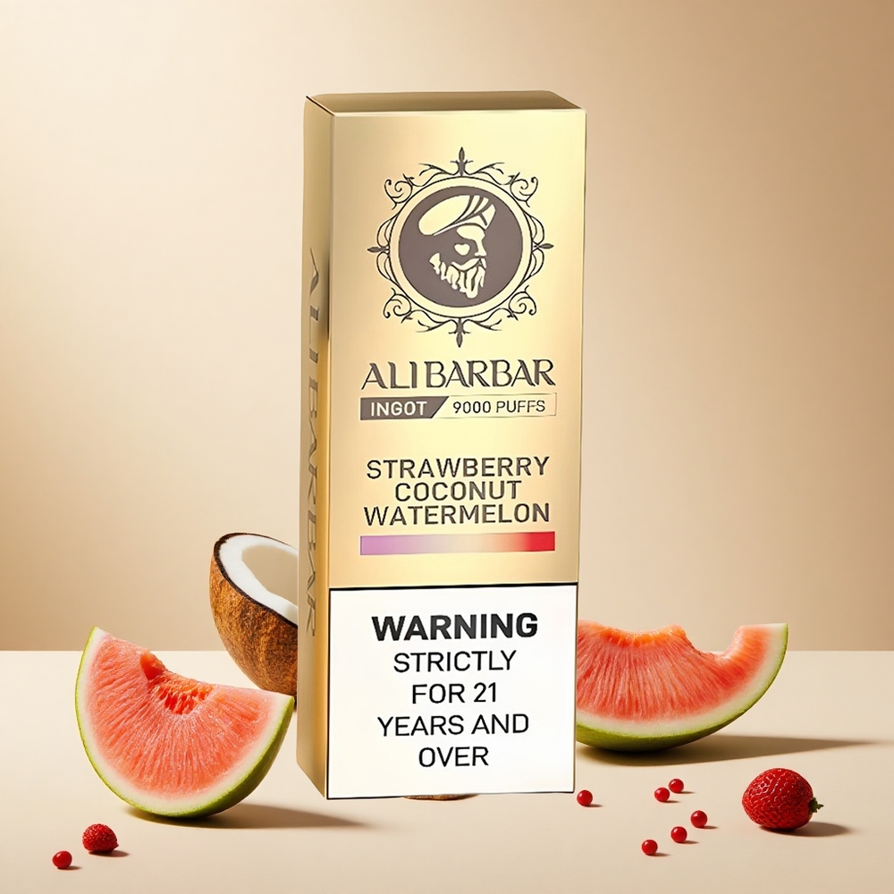 Strawberry Coconut Watermelon Alibarbar Ingot 9000 Puffs wholesale vapes Ireland 22ml 9000 Puffs