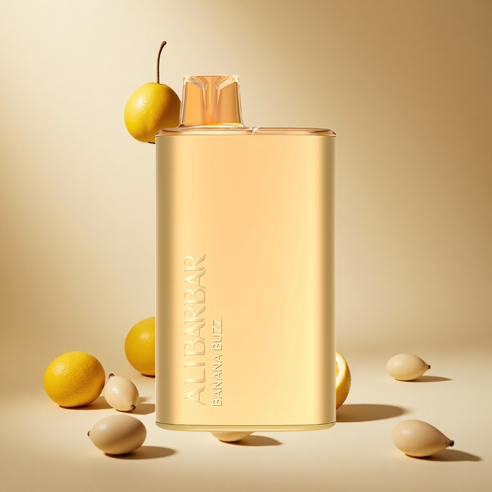 Banana Buzz Alibarbar Rich 8000 Puffs Disposable Vape 20ml Eliquid Capacity wholesale vapes Ireland