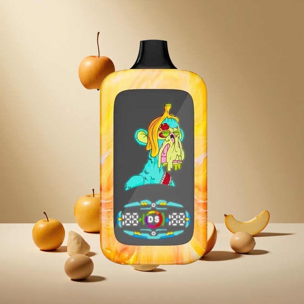 Double Apple Fumot Digital Monkey 40000 Puffs wholesale vapes Ireland Dual Mesh Coil