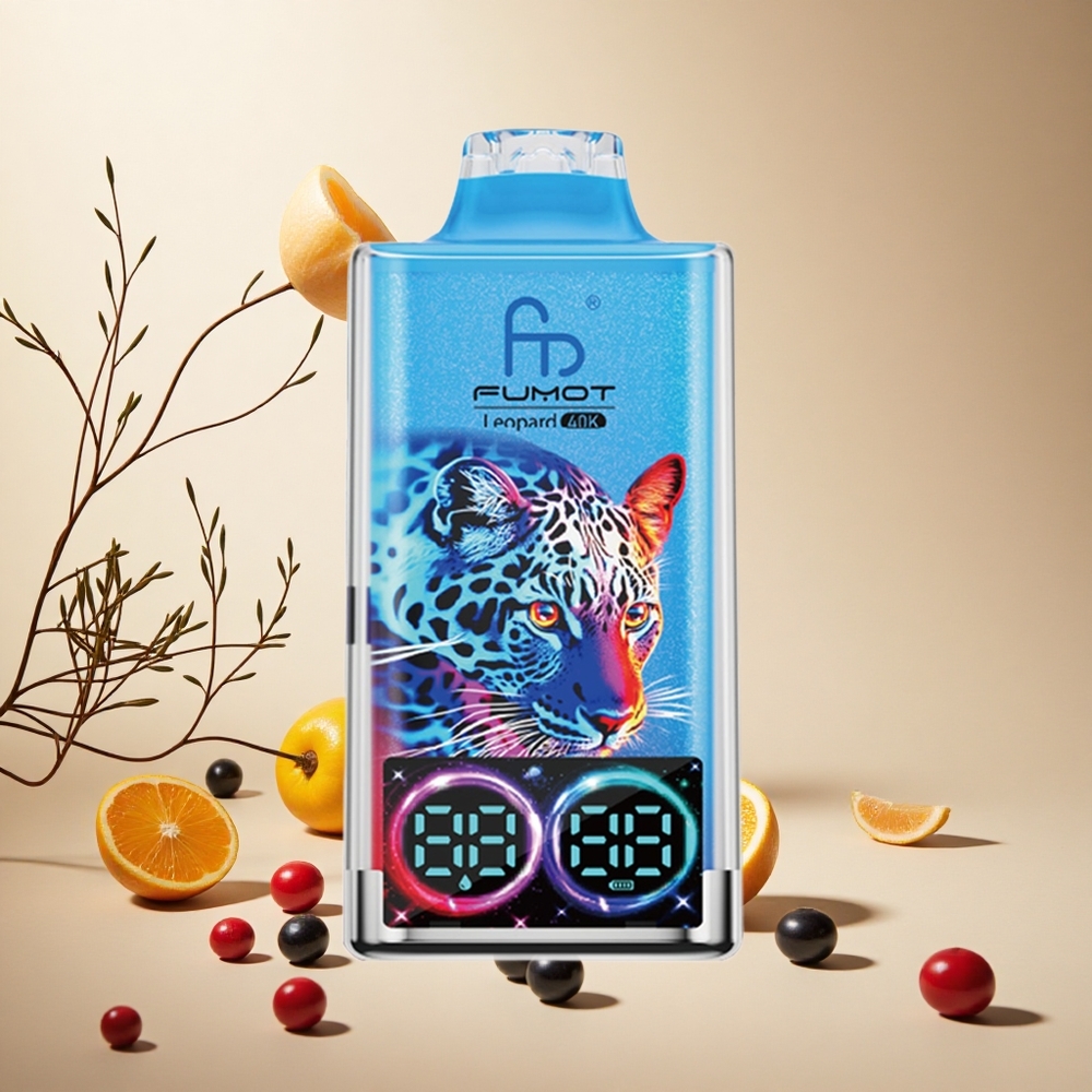 Mixed Berries Fumot Leopard 40K Puffs Dual Mesh wholesale vapes Ireland Type-C Charging