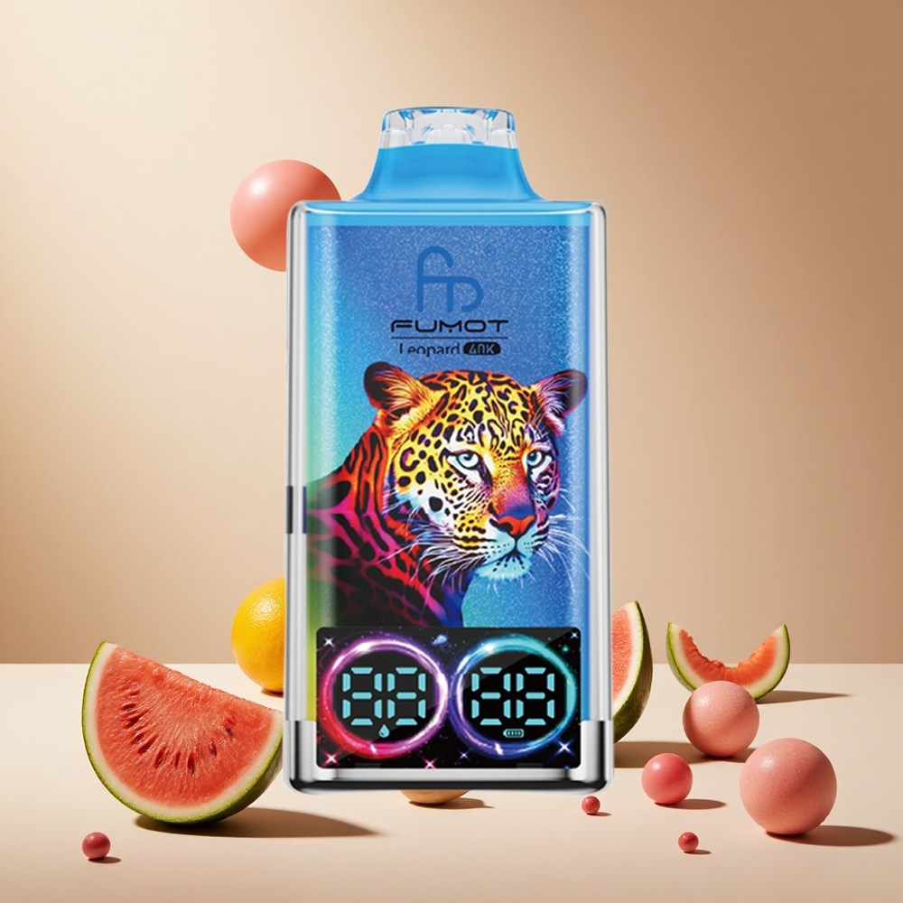 Watermelon Bubblegum Fumot Leopard 40K Puffs Dual Mesh wholesale vapes Ireland Type-C Charging
