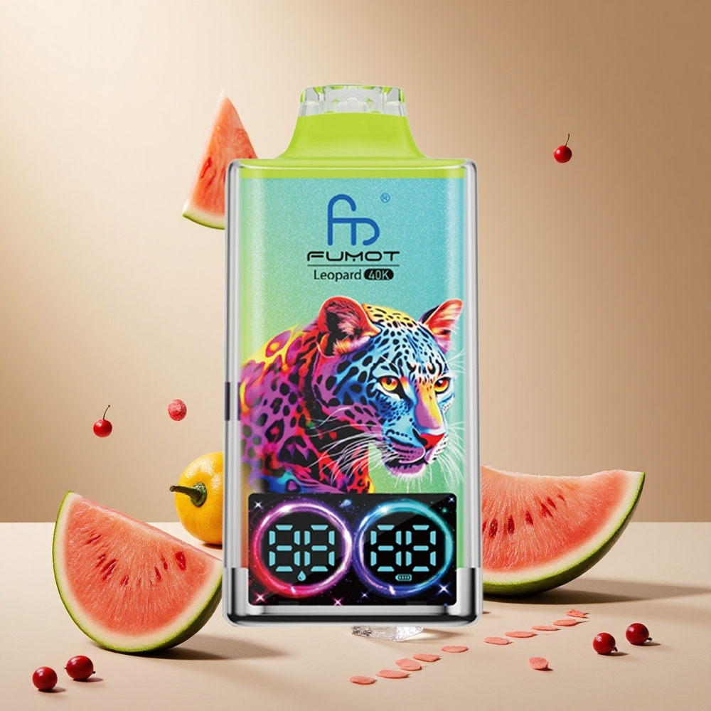Watermelon Ice Fumot Leopard 40K Puffs wholesale vapes Ireland Dual Mesh