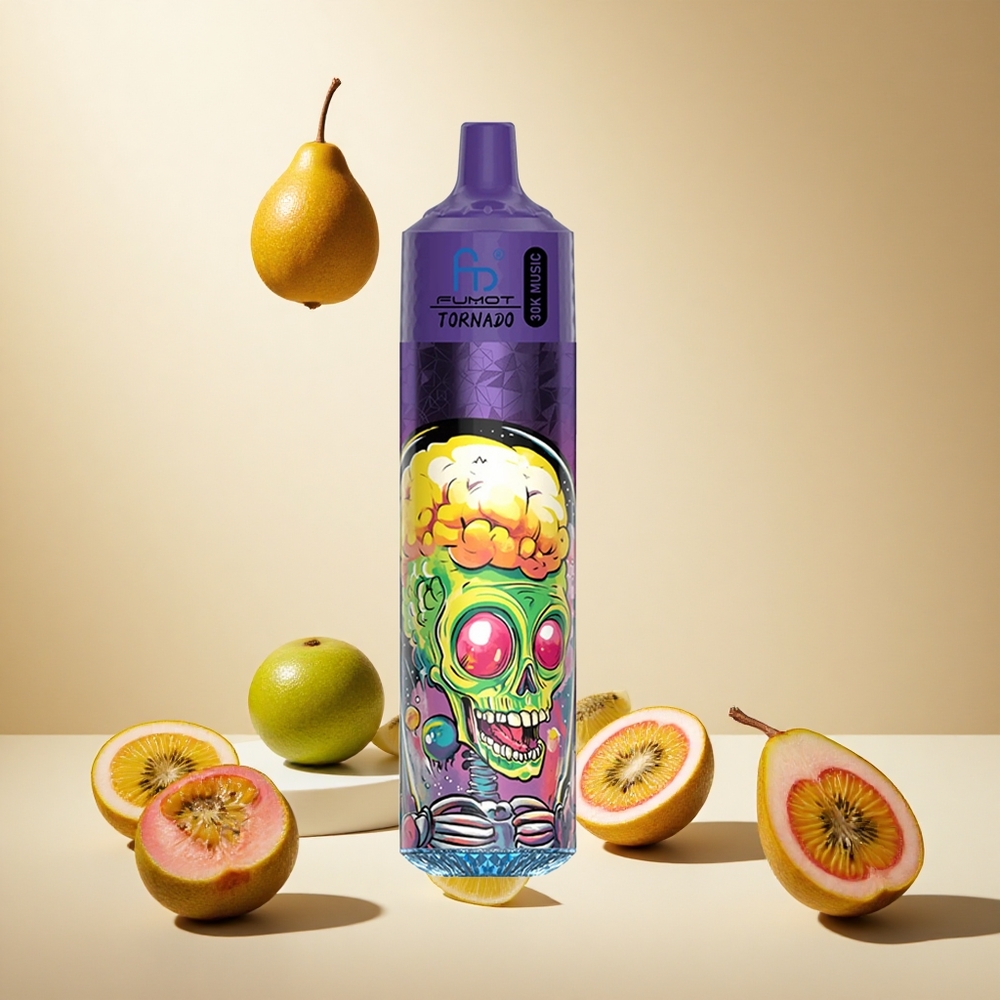 Kiwi Passion Fruit Guava Fumot RandM Tornado 30000 Puffs wholesale vapes Ireland 30mL LED Display