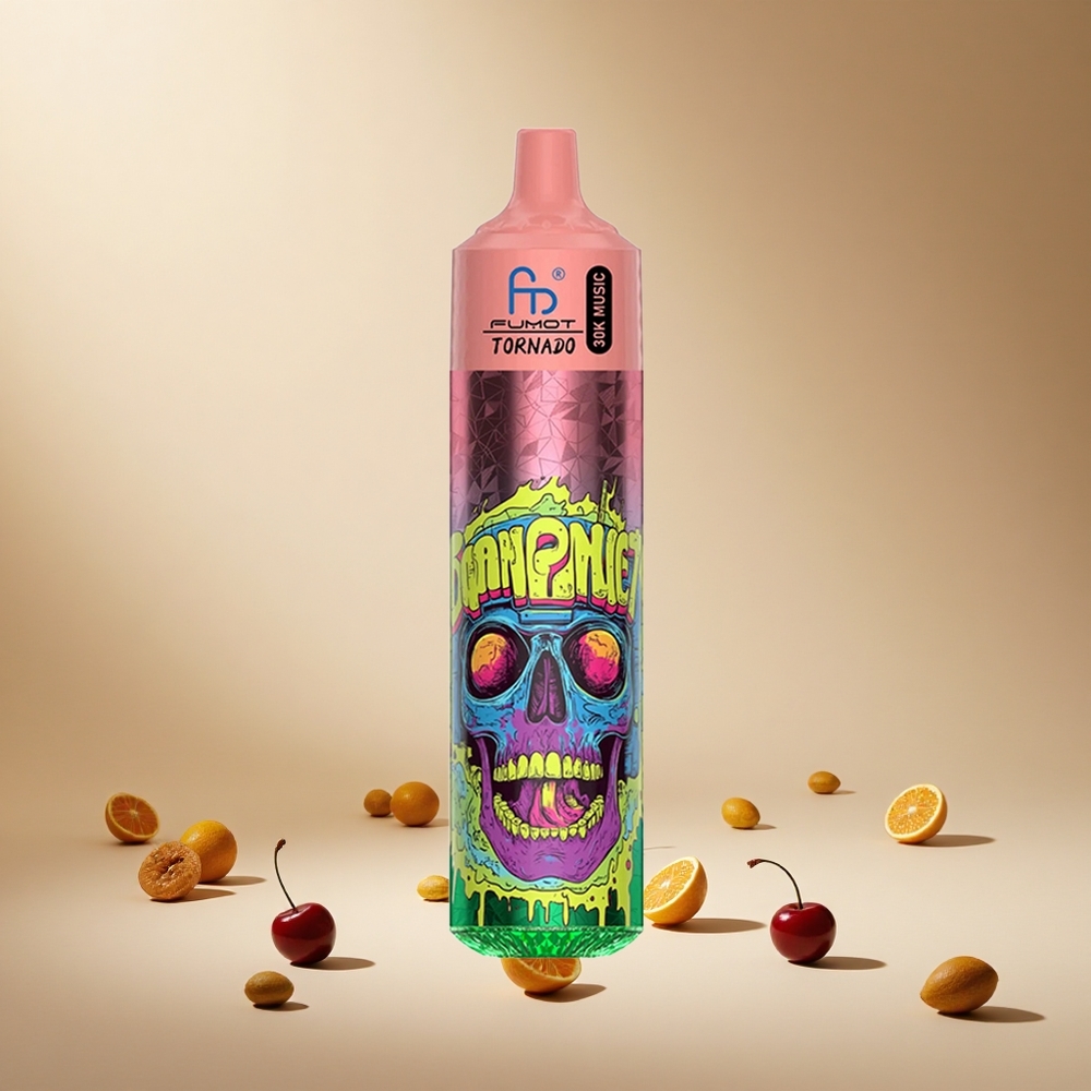 Triple Cherry Fumot RandM Tornado 30000 Puffs 30mL wholesale vapes Ireland 2% 5% Nicotine Mesh LED