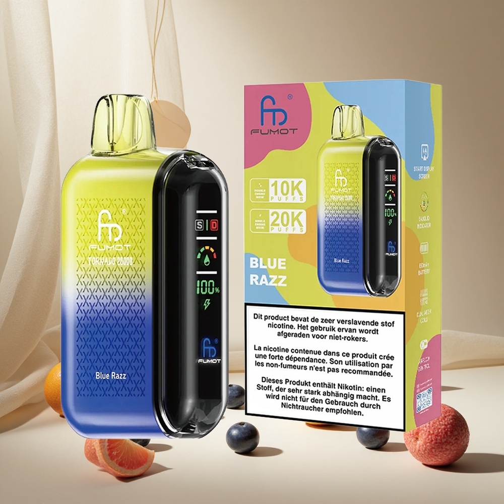 Blue Razz Fumot Tornado 20000 Puffs Dual Mesh wholesale vapes Ireland