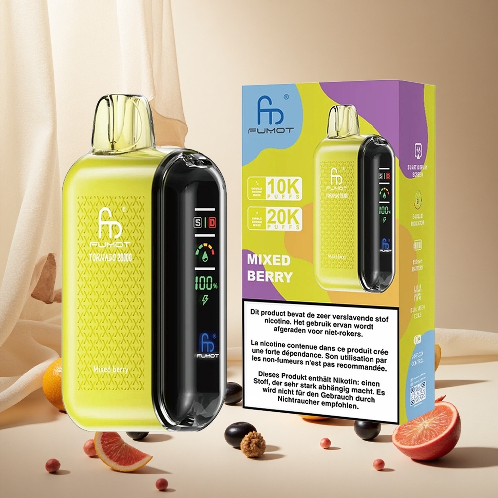 Mixed Berry Fumot Tornado 20000 Puffs Dual Mesh Coil wholesale vapes Ireland