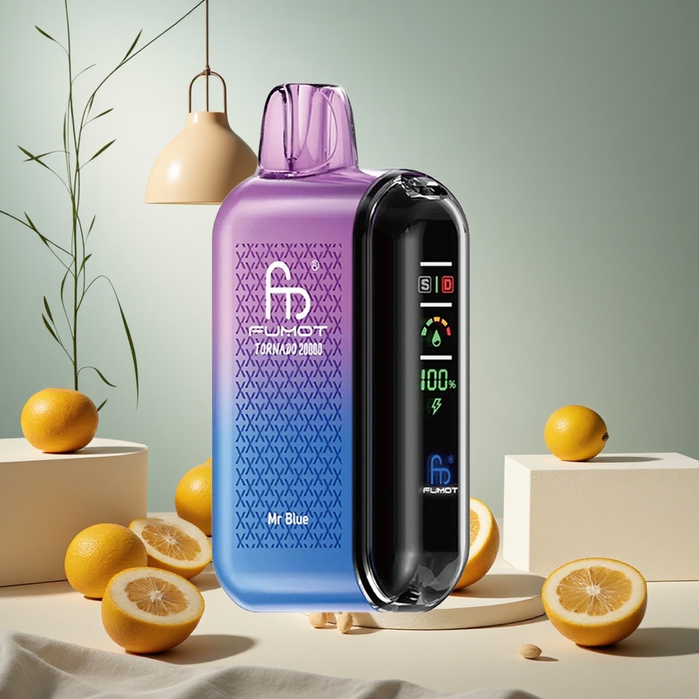 Mr Blue Fumot Tornado 20000 Puffs with Dual Mesh Coil wholesale vapes Ireland