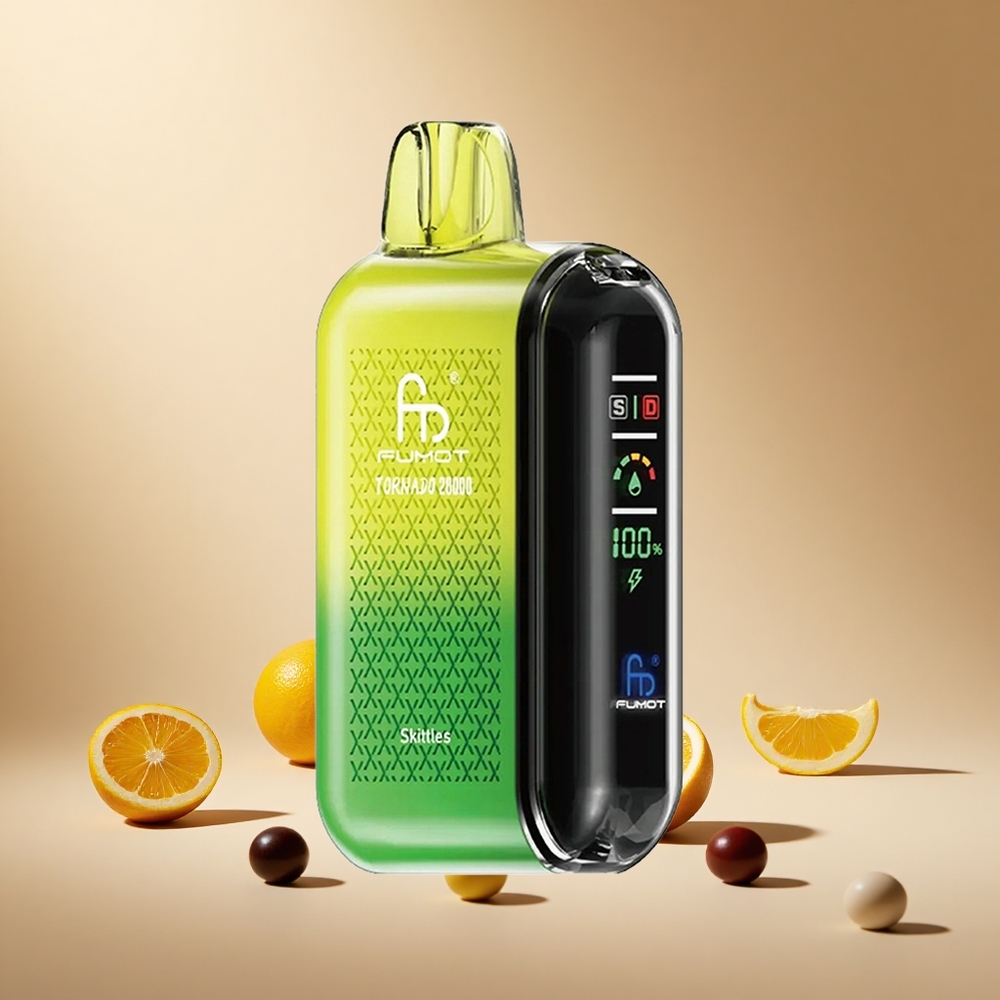 Skittles Fumot Tornado 20000 Puffs wholesale vapes Ireland Dual Mesh Coil