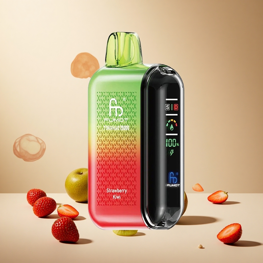 Strawberry Kiwi Fumot Tornado 20000 Puffs Dual Mesh wholesale vapes Ireland