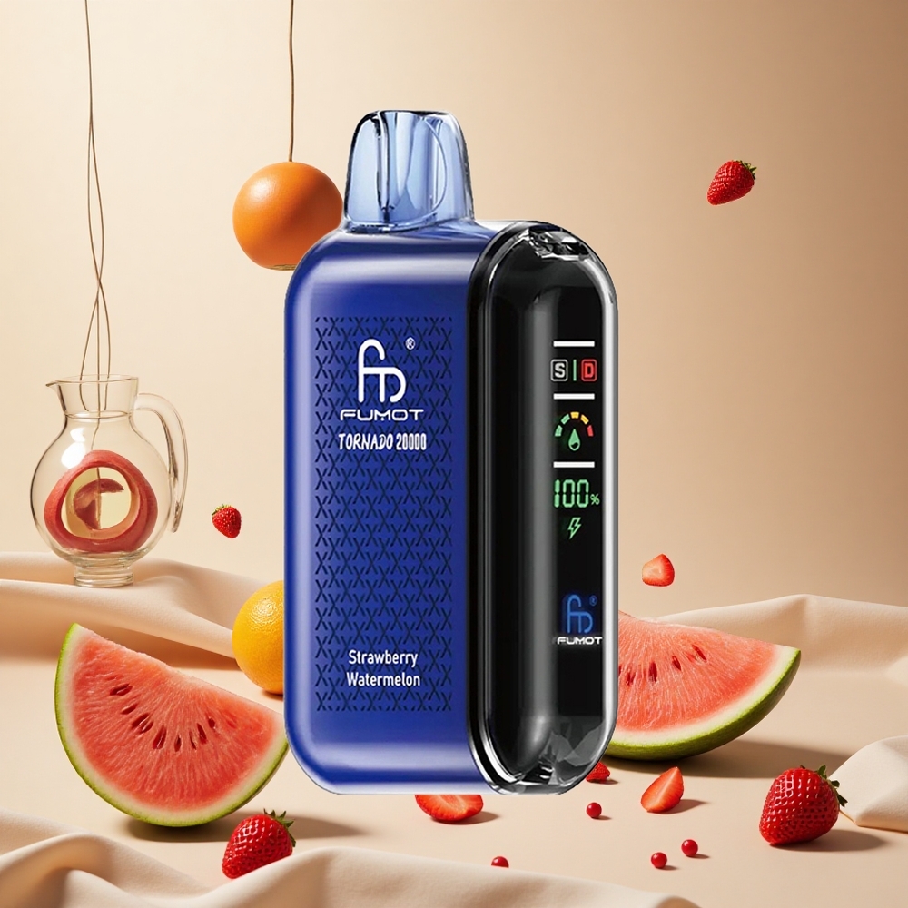 Strawberry Watermelon Fumot Tornado 20000 Puffs Dual Mesh Coil wholesale vapes Ireland