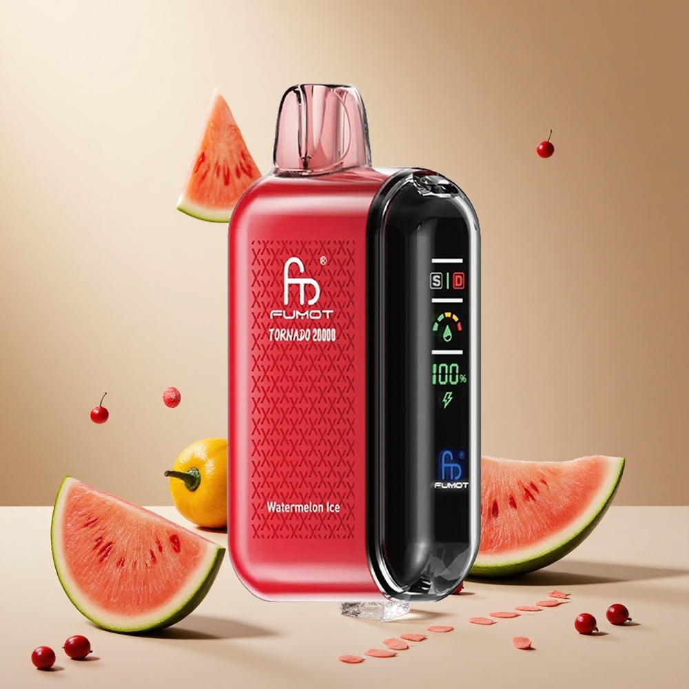 Watermelon Ice Fumot Tornado 20000 Puffs Dual Mesh Coil wholesale vapes Ireland