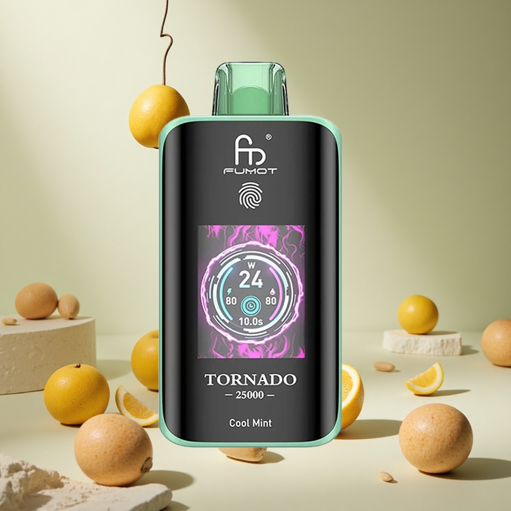 Cool Mint Fumot Tornado 25000 Puffs wholesale vapes Ireland HD Screen 700mAh