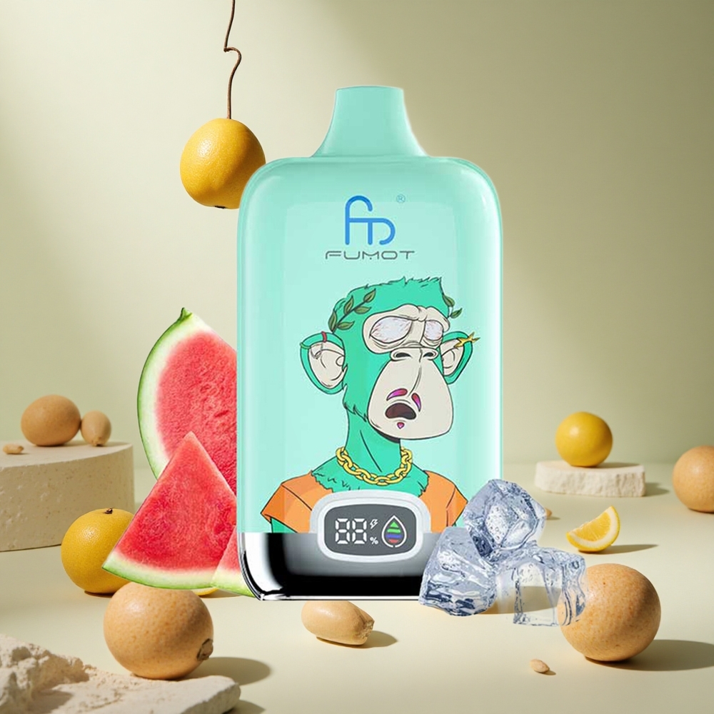 Cool Mint Fumot Tornado Digital Box 12000 Puffs wholesale vapes Ireland Mesh Coil