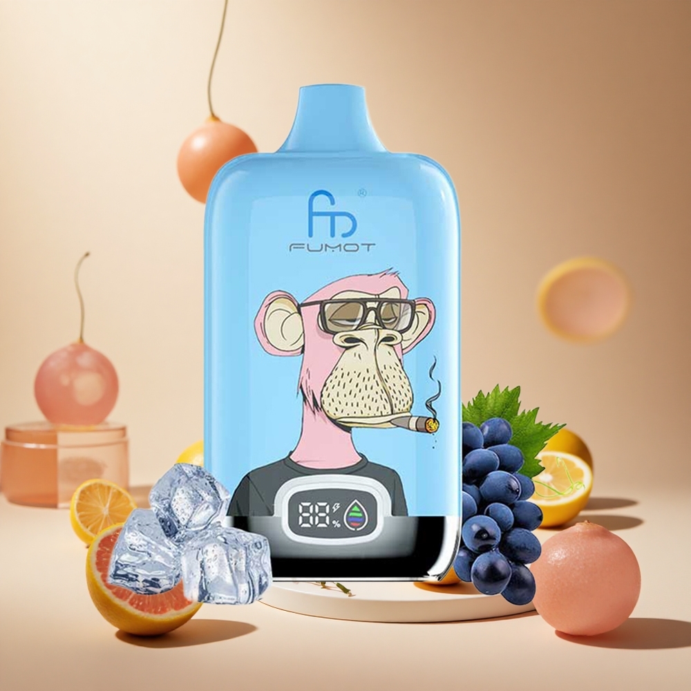 Pink Lemonade Fumot Tornado Digital Box 12000 Puffs wholesale vapes Ireland Mesh Coil Type-C
