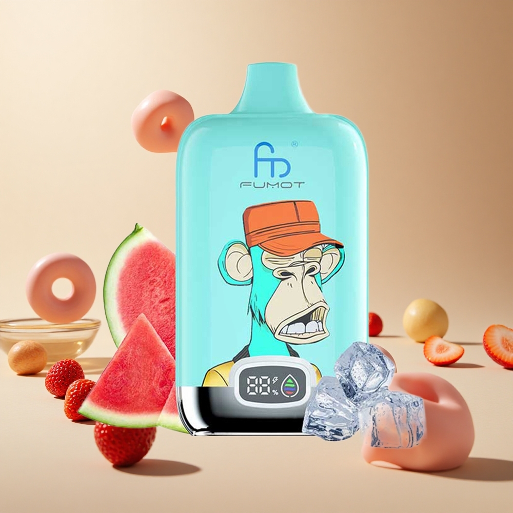 Strawberry Donut Fumot Tornado Digital Box 12000 Puffs Mesh Coil wholesale vapes Ireland