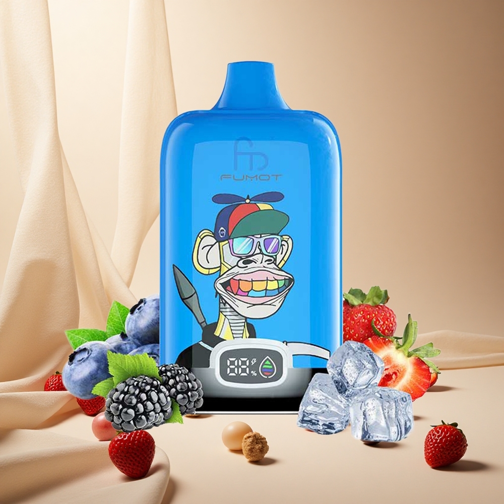 Strawberry Grape Fumot Tornado Digital Box 12000 Puffs Mesh Coil wholesale vapes Ireland