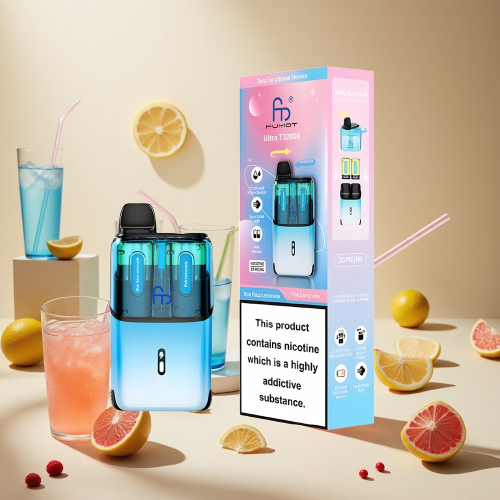 Blue Razz Lemonade - Pink Lemonade Fumot Ultra T32000 32000 Puffs wholesale vapes Ireland Advanced Mesh Coil