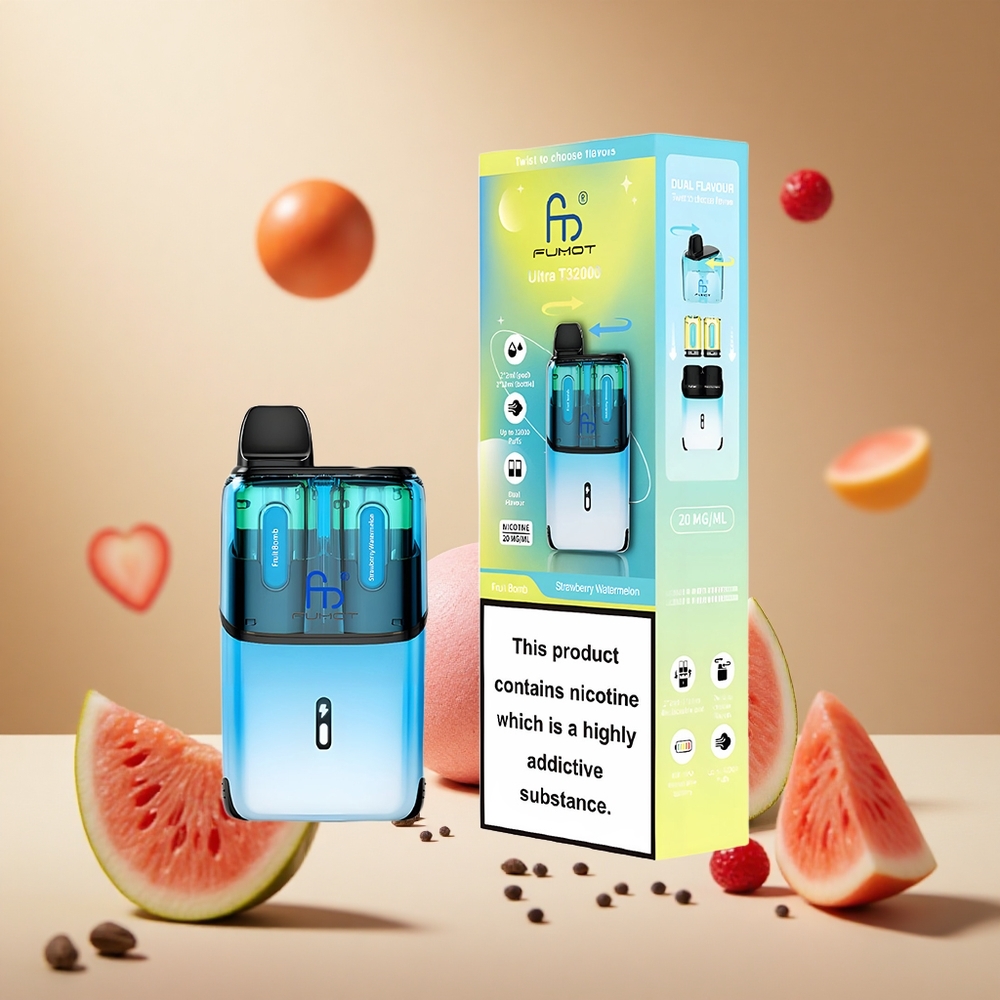 Strawberry Watermelon Fumot Ultra T32000 32000 Puffs wholesale vapes Ireland Advanced Mesh Coil