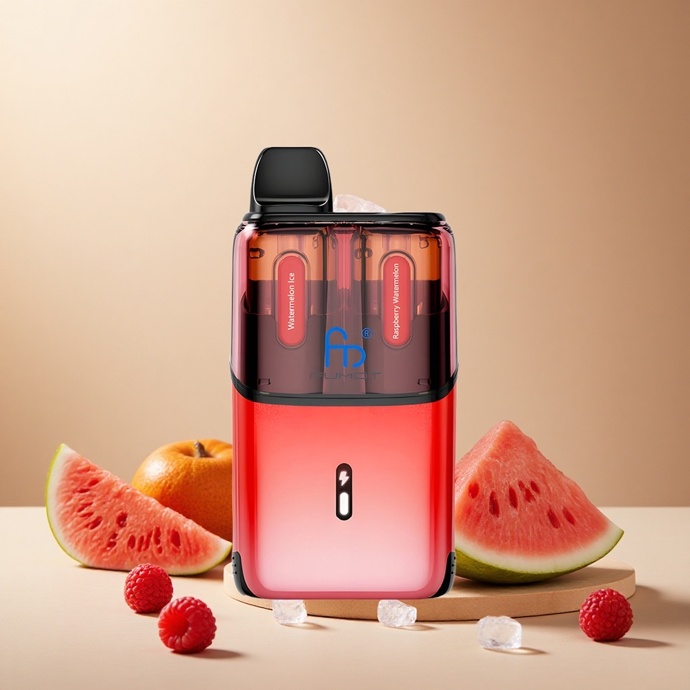 Watermelon Ice Raspberry Fumot Ultra T32000 32000 Puffs wholesale vapes Ireland Advanced Mesh Coil