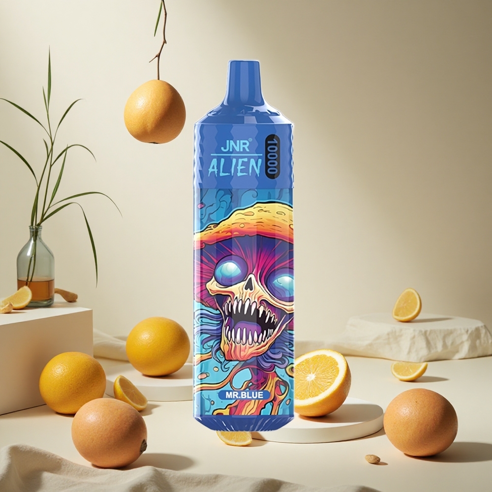 Blue Mr JNR Alien 10000 Puffs wholesale vapes Ireland Type-C Quick Charge RGB