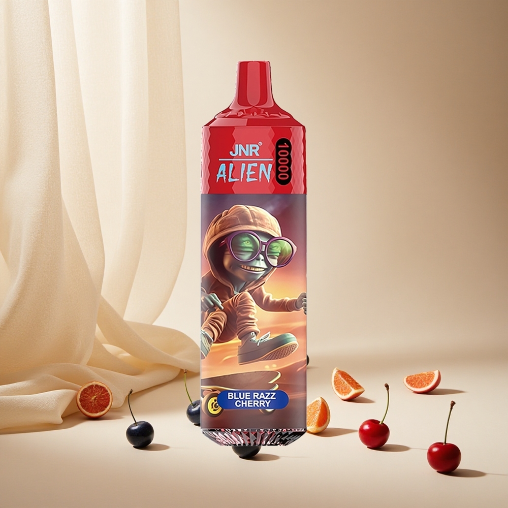 Blue Razz Cherry JNR Alien 10000 Puffs wholesale vapes Ireland 20ml E-liquid RGB Lights
